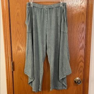 Chalet Teal Wide Leg Pants